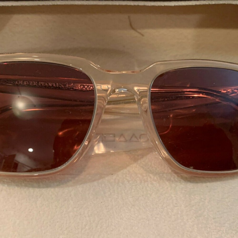 OLIVER PEOPLES LACHMAN in light silk / rosewood Sunglasses MSRP$531 Rare Find